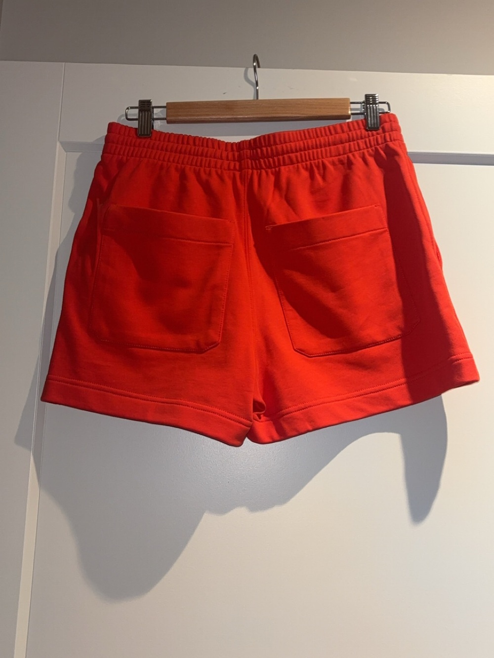 Helmut Lang Red Pullover Hoodie and Matching Shorts Set - Picture 5 of 10